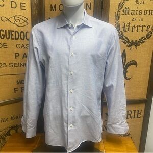 Ermenegildo Zegna Light Blue Dress Shirt, XL
